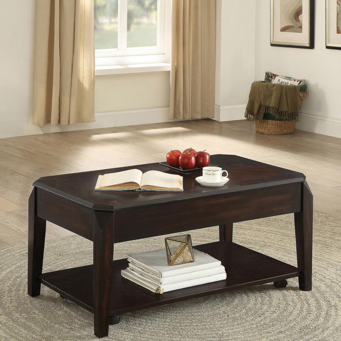 Baylor - Lift Top Coffee Table With Hidden Storage - Walnut Sacramento Furniture Store Furniture store in Sacramento