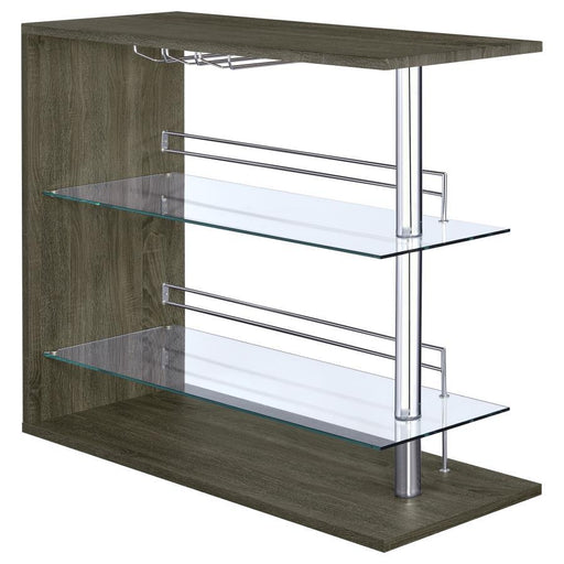 Prescott - Rectangular 2-shelf Bar Unit Sacramento Furniture Store Furniture store in Sacramento