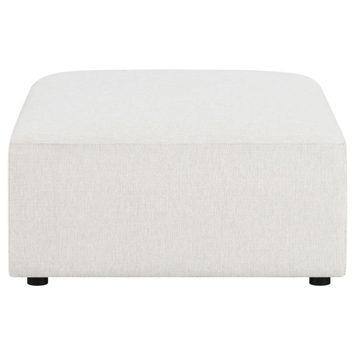 Freddie - Upholstered Square Ottoman - Pearl Sacramento Furniture Store Furniture store in Sacramento
