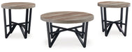 Deanlee - Grayish Brown / Black - Occasional Table Set (Set of 3) Sacramento Furniture Store Furniture store in Sacramento