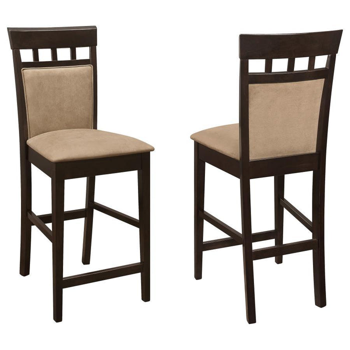 Gabriel - Upholstered Counter Height Stools (Set of 2) - Cappuccino And Beige Sacramento Furniture Store Furniture store in Sacramento