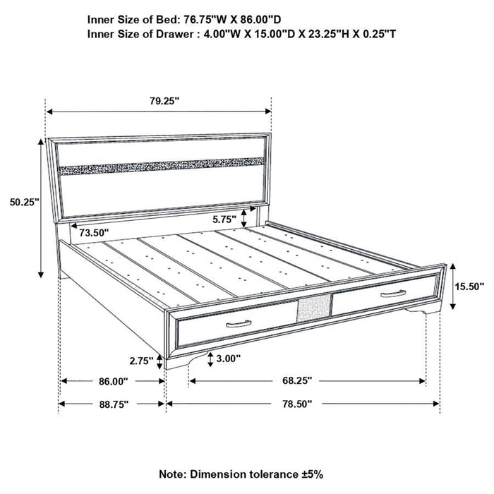 Miranda - 2-Drawer Storage Bed Sacramento Furniture Store Furniture store in Sacramento