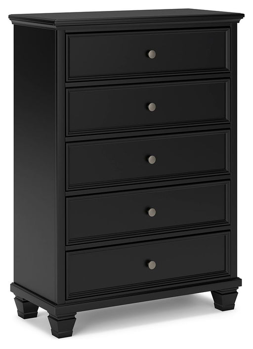 Lanolee - Black - Five Drawer Chest Sacramento Furniture Store Furniture store in Sacramento