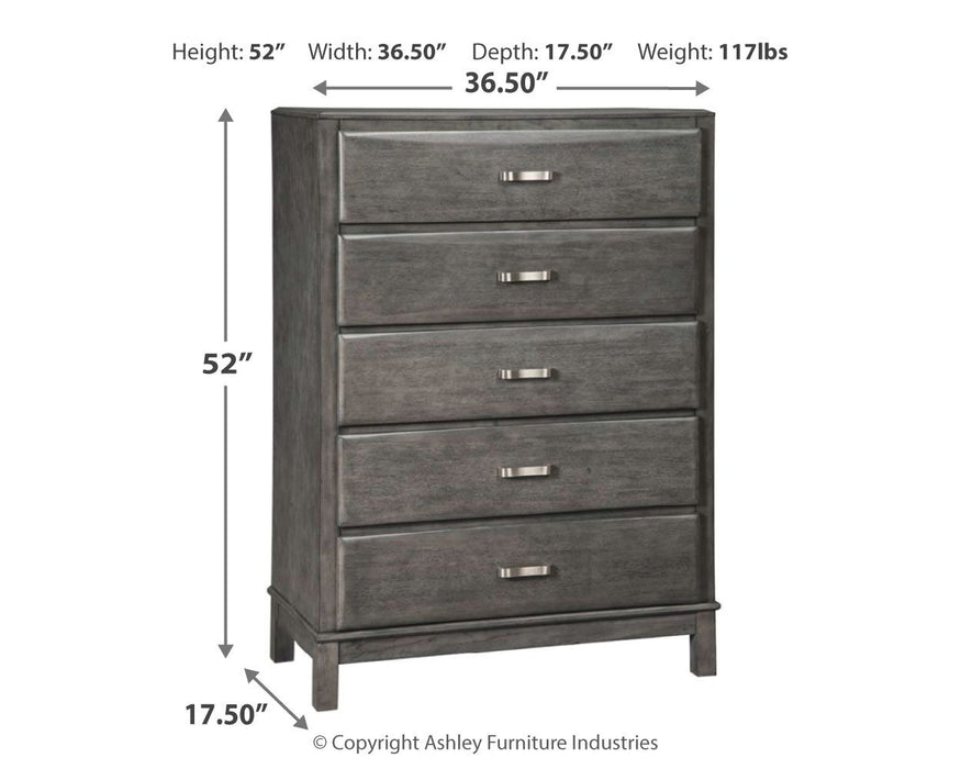 Caitbrook - Gray - Five Drawer Chest Sacramento Furniture Store Furniture store in Sacramento