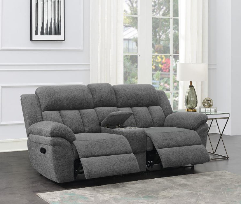 Bahrain - Upholstered Loveseat With Console Sacramento Furniture Store Furniture store in Sacramento