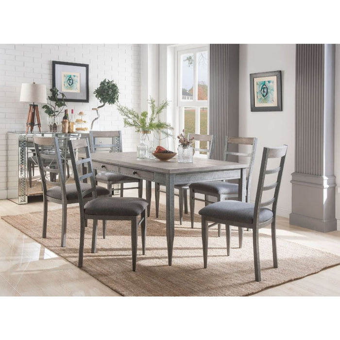 Ornat - Dining Table - Gray Oak & Antique Gray Sacramento Furniture Store Furniture store in Sacramento