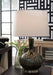 Tenslow - Antique Black - Glass Table Lamp Sacramento Furniture Store Furniture store in Sacramento