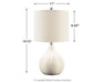 Rainermen - Off White - Ceramic Table Lamp Sacramento Furniture Store Furniture store in Sacramento