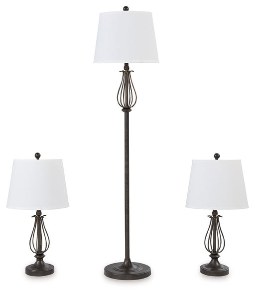 Brycestone - Bronze Finish - Metal Lamps (Set of 3) Sacramento Furniture Store Furniture store in Sacramento