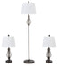 Brycestone - Bronze Finish - Metal Lamps (Set of 3) Sacramento Furniture Store Furniture store in Sacramento