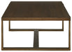 Balintmore - Brown / Gold Finish - Rectangular Cocktail Table Sacramento Furniture Store Furniture store in Sacramento