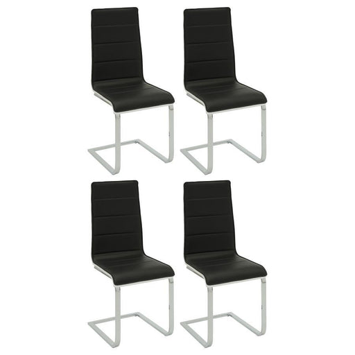 Broderick - Upholstered Side Chairs (Set of 4) - Black And White Sacramento Furniture Store Furniture store in Sacramento