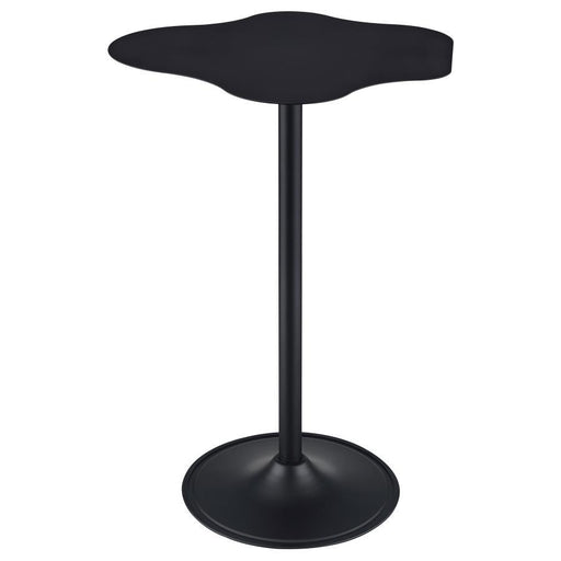Keanu - Pedestal Cloud-Shaped Top Bar Table - Black Sacramento Furniture Store Furniture store in Sacramento