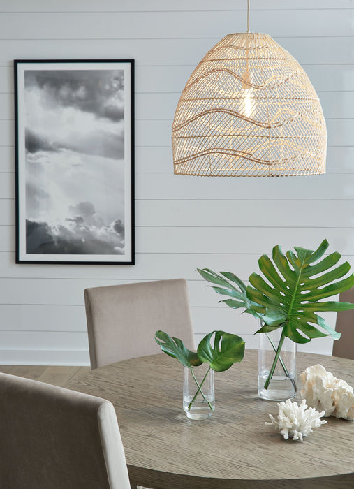 Coenbell - Beige - Rattan Pendant Light Sacramento Furniture Store Furniture store in Sacramento