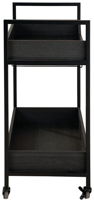 Yarlow - Black / Gray - Bar Cart Sacramento Furniture Store Furniture store in Sacramento