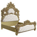 Bernadette - Eastern King Bed - White PU & Gold Finish Sacramento Furniture Store Furniture store in Sacramento