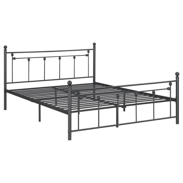 Canon - Metal Slatted Headboard Platform Bed