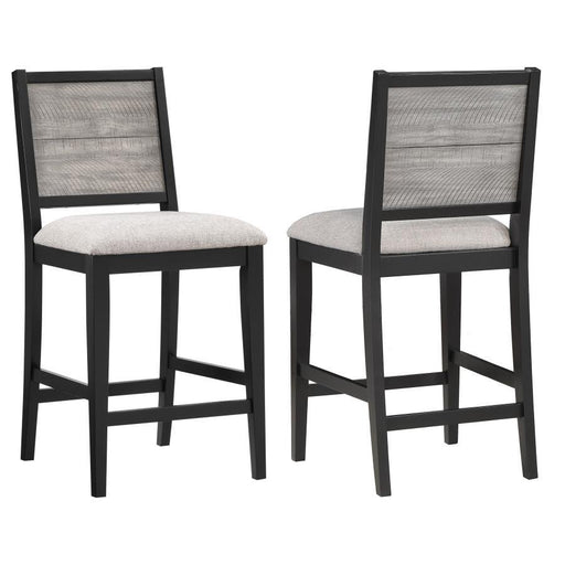 Elodie - Upholstered Padded Seat Counter Height Dining Chair (Set of 2) - Dove Gray And Black Sacramento Furniture Store Furniture store in Sacramento
