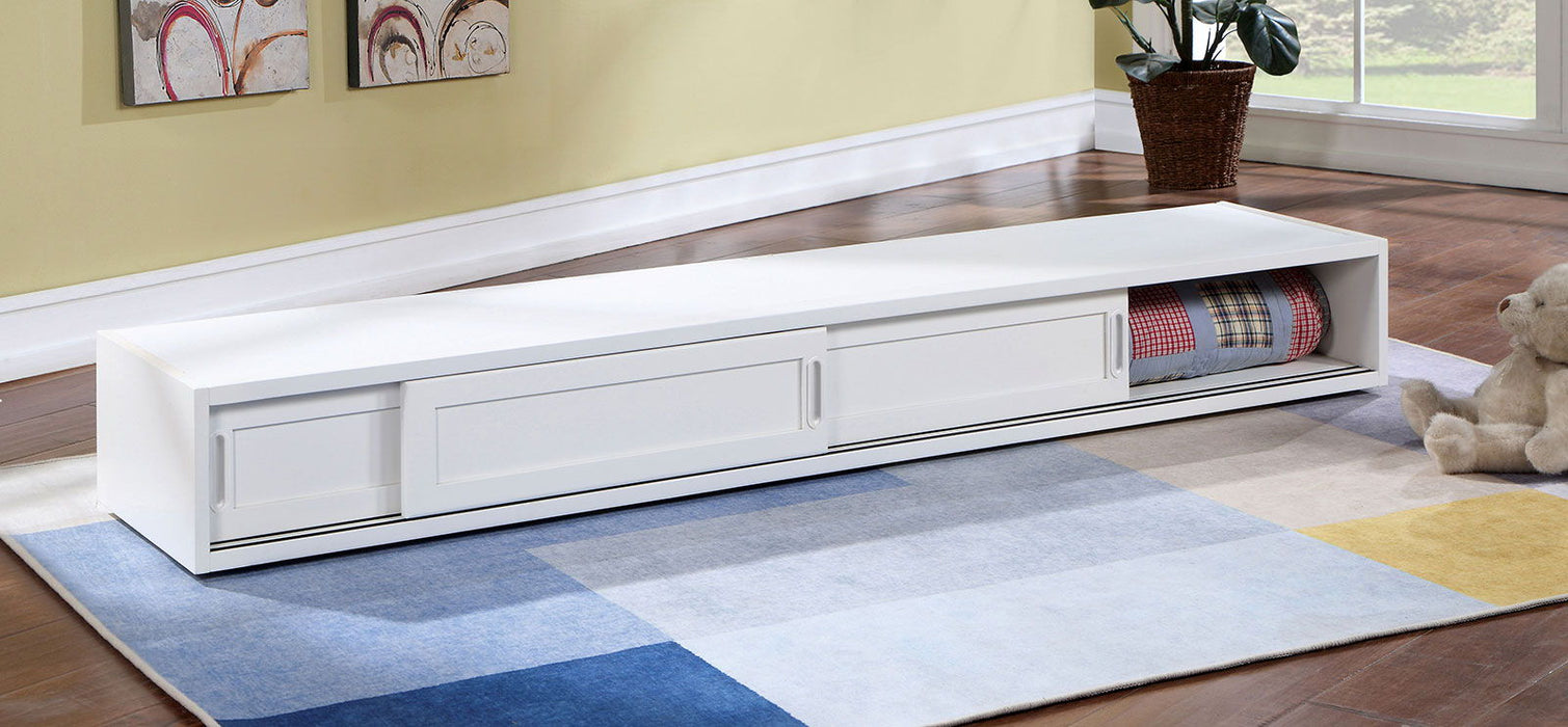 Marilla - Underbed Storage With Sliding Doors - White Sacramento Furniture Store Furniture store in Sacramento