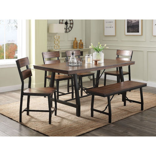 Mariatu - Dining Table - Oak & Black Sacramento Furniture Store Furniture store in Sacramento