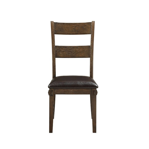 Nabirye - Side Chair (Set of 2) - PU & Dark Oak Sacramento Furniture Store Furniture store in Sacramento