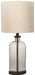 Bandile - Clear / Bronze Finish - Glass Table Lamp Sacramento Furniture Store Furniture store in Sacramento