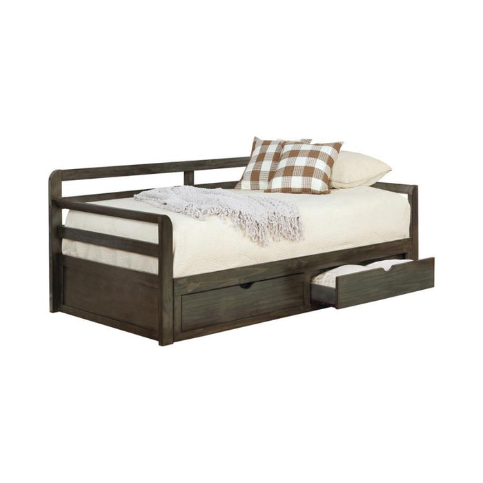 Sorrento - 2-Drawer Twin Daybed With Extension Trundle - Gray Sacramento Furniture Store Furniture store in Sacramento