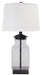 Sharolyn - Transparent / Silver Finish - Glass Table Lamp Sacramento Furniture Store Furniture store in Sacramento