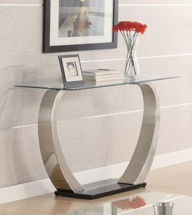 Pruitt - Rectangular Sofa Table - Satin Sacramento Furniture Store Furniture store in Sacramento