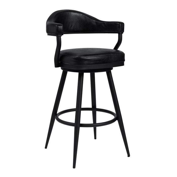 Justin - Swivel Vintage Bar Stool With Metal Legs