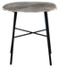 Laverford - Chrome / Black - Round End Table Sacramento Furniture Store Furniture store in Sacramento