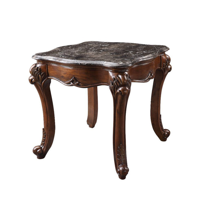 Miyeon - End Table - Marble & Cherry Sacramento Furniture Store Furniture store in Sacramento