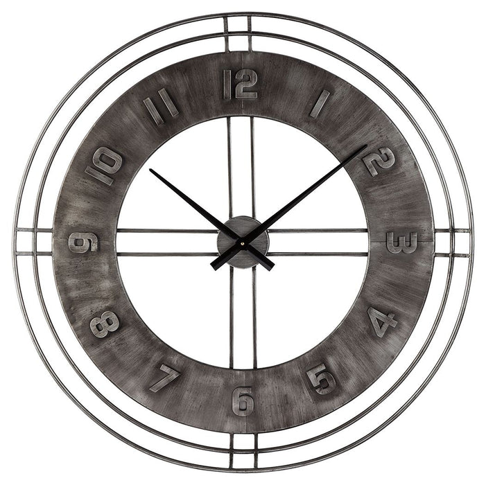 Ana - Antique Gray - Wall Clock Sacramento Furniture Store Furniture store in Sacramento