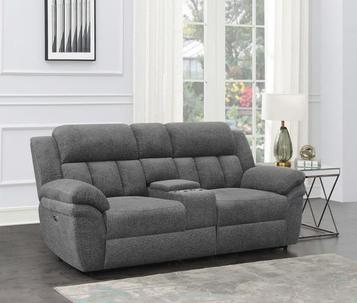 Bahrain - Upholstered Loveseat With Console Sacramento Furniture Store Furniture store in Sacramento