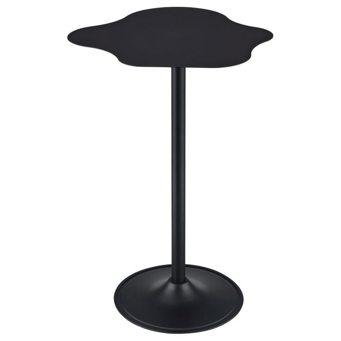 Keanu - Pedestal Cloud-Shaped Top Bar Table - Black Sacramento Furniture Store Furniture store in Sacramento