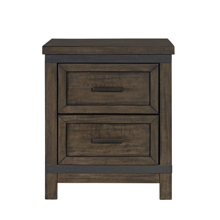 Thornwood Hills - 2 Drawer Nightstand - Dark Gray