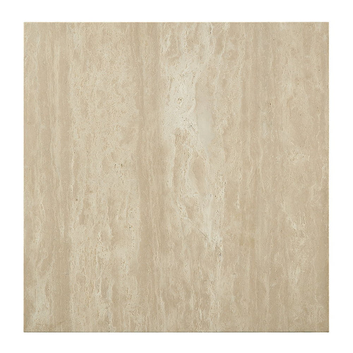 Deon - End Table - Beige Travertine