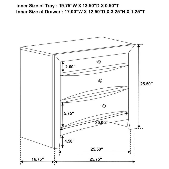 Briana - Rectangular 2-Drawer Nightstand - Black Sacramento Furniture Store Furniture store in Sacramento