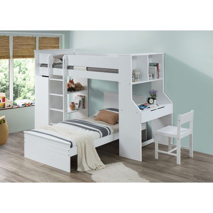 Ragna - Loft Bed - White Sacramento Furniture Store Furniture store in Sacramento