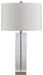 Teelsen - Clear / Gold Finish - Crystal Table Lamp Sacramento Furniture Store Furniture store in Sacramento