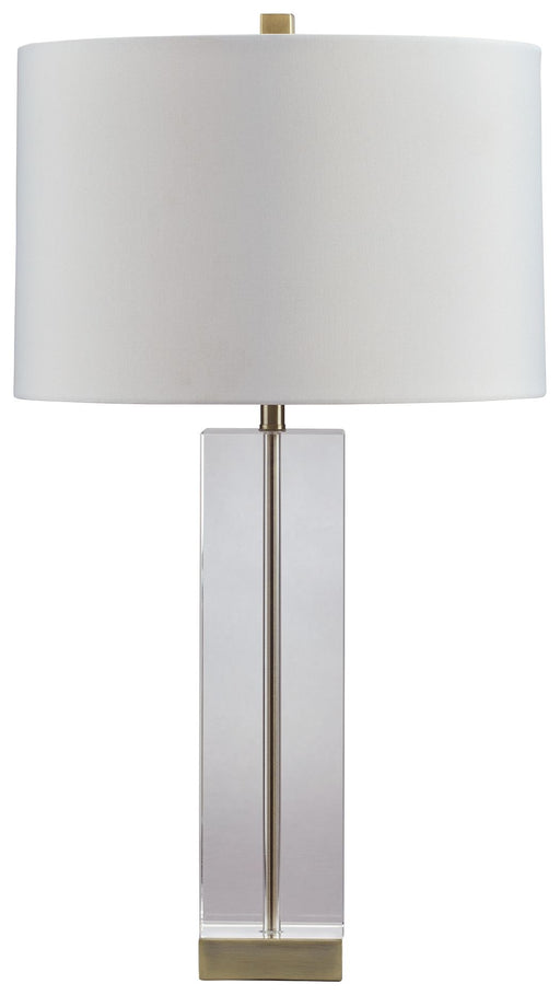 Teelsen - Clear / Gold Finish - Crystal Table Lamp Sacramento Furniture Store Furniture store in Sacramento