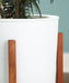 Dorcey - White / Brown - Planter Set (Set of 2) Sacramento Furniture Store Furniture store in Sacramento