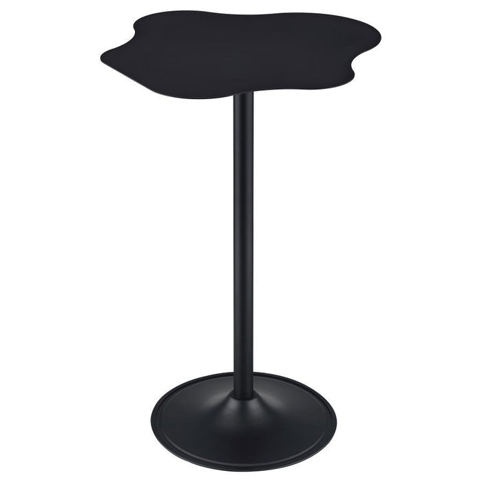 Keanu - Pedestal Cloud-Shaped Top Bar Table - Black Sacramento Furniture Store Furniture store in Sacramento