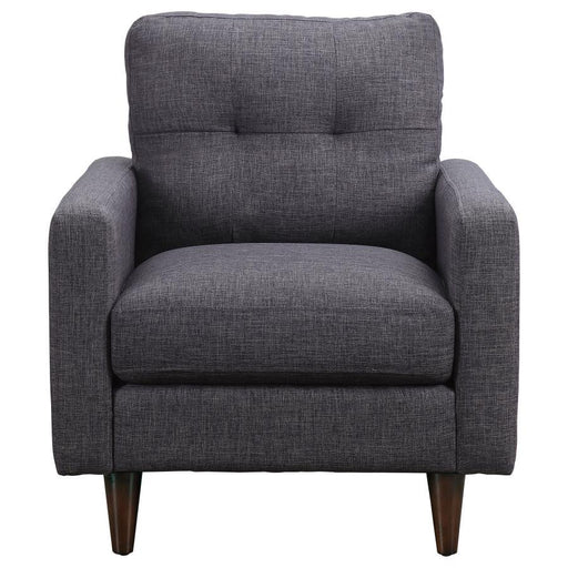 Watsonville - Tufted Back Chair - Gray Sacramento Furniture Store Furniture store in Sacramento