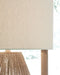 Clayman - Natural / Brown - Paper Table Lamp Sacramento Furniture Store Furniture store in Sacramento