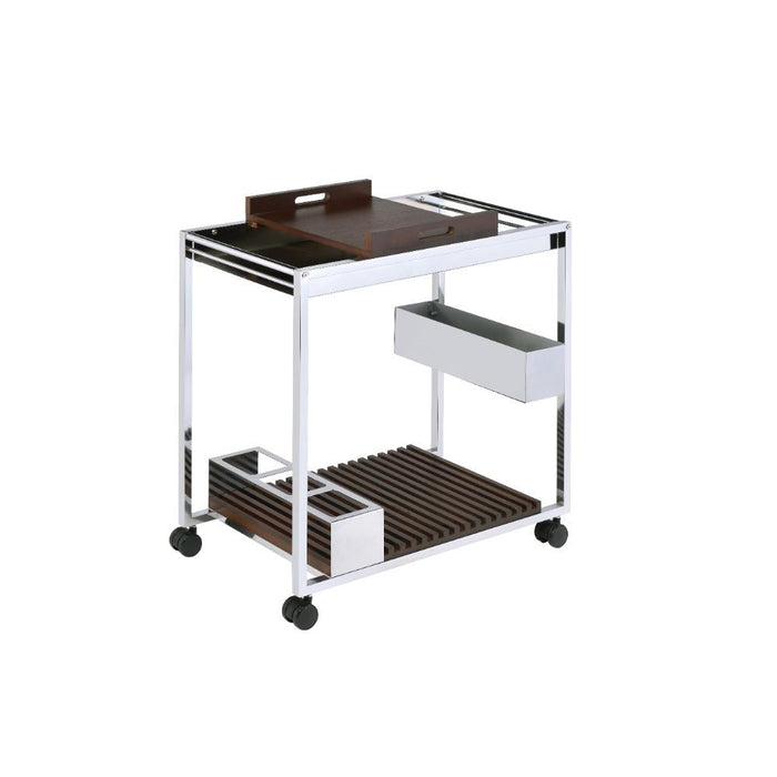 Lisses - Serving Cart - Chrome Sacramento Furniture Store Furniture store in Sacramento