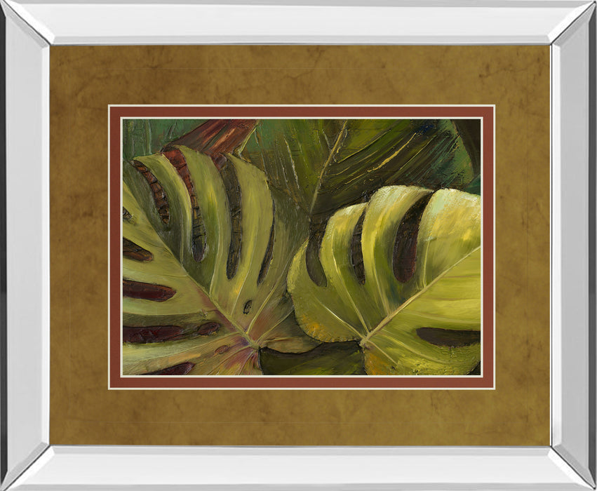 Green For Ever I By Patricia Pinto - Mirror Framed Print Wall Art - Green