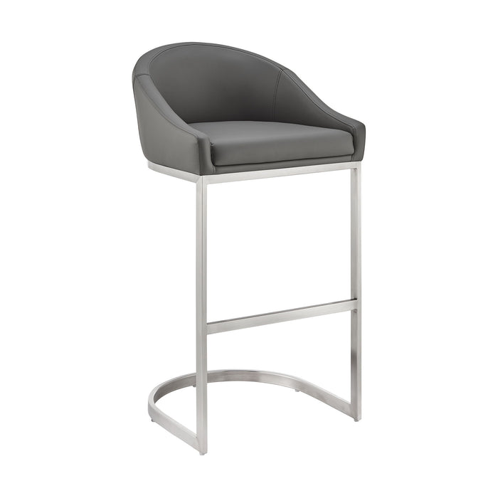 Katherine - Bar Stool - Brushed Steel