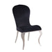 Hiero - Side Chair (Set of 2) - Black Fabric & Stainless Steel Sacramento Furniture Store Furniture store in Sacramento