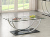 Danville - U-Shaped Coffee Table - Chrome Sacramento Furniture Store Furniture store in Sacramento